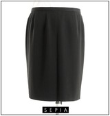 SEPIA ストレッチストライプスカート ブラック×ホワイト