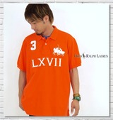 RALPH LAUREN ラガーシャツ オレンジ
