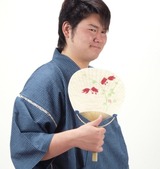  竹うちわ(金魚柄)