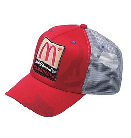 Mc Donald's メッシュキャップ レッド×グレー