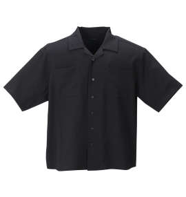 大きいサイズ メンズ ROOT THREE (ルートスリー) ポリストレッチオープンカラー半袖シャツ