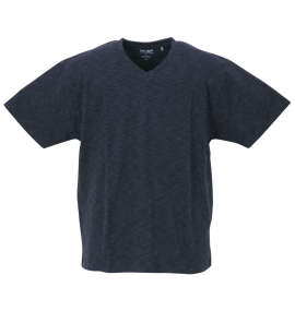 大きいサイズ メンズ Mc.S.P (エムシーエスピー) オーガニックコットン混スラブVネック半袖Tシャツ