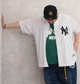 大きいサイズ メンズ Fanatics (ファナティクス) ニューヨーク・ヤンキースベースボールシャツ