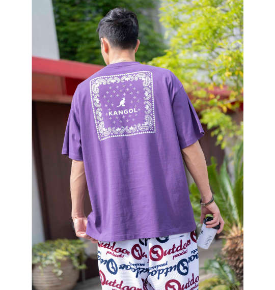 晴れた日に着たい 鮮やかなパープルtシャツの休日コーデ 大きいサイズ メンズ服の通販 ミッド インターナショナル