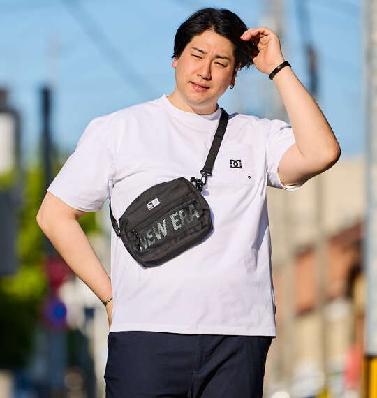 モデルちった DCSHOES 24TECH JERSEY VARIOUS半袖Tシャツを使った3Lサイズのコーディネート