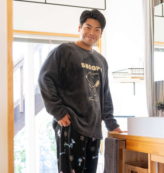 PEANUTS ふわもこスウェットセットを使った3Lサイズのコーディネート