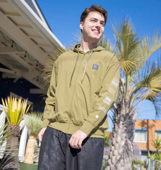 OCEAN PACIFIC 接触冷感ストレッチUV長袖フルジップパーカーを使った3Lサイズのコーディネート