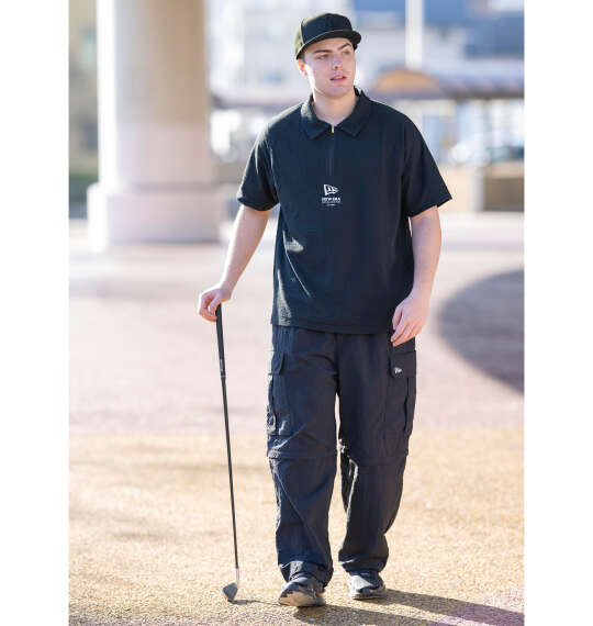 NEW ERA GOLF シアサッカージップ半袖ポロシャツ を使った3Lサイズの