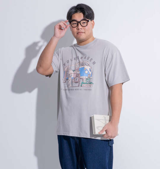 VOLKSWAGEN 天竺半袖Tシャツを使った3Lサイズのコーディネート