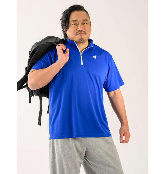 モデル後藤洋央紀 LE COQ SPORTIF エコペットハーフジップ半袖シャツを使った3Lサイズのコーディネート