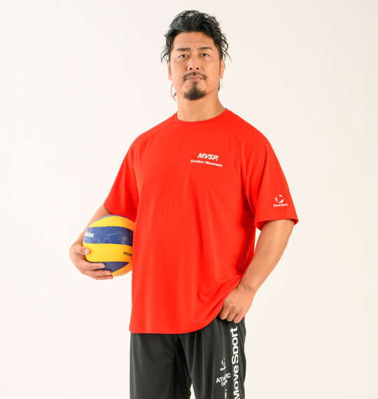 モデル鷹木信悟　MOVESPORT メッシュ半袖Tシャツを使った3Lサイズのコーディネート