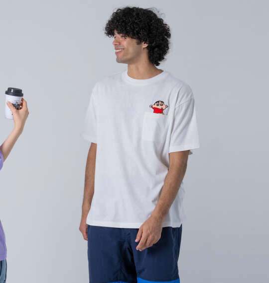 クレヨンしんちゃん 天竺ポケット付半袖Tシャツを使った3Lサイズのコーディネート