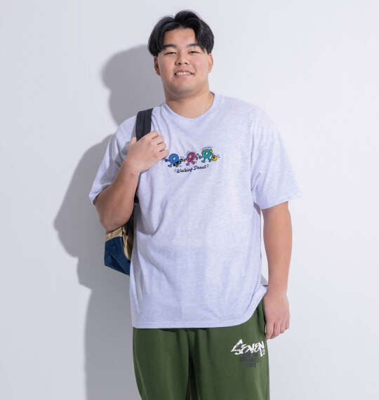 Walking Donut T/C天竺刺繍発泡プリント半袖Tシャツを使った3Lサイズのコーディネート