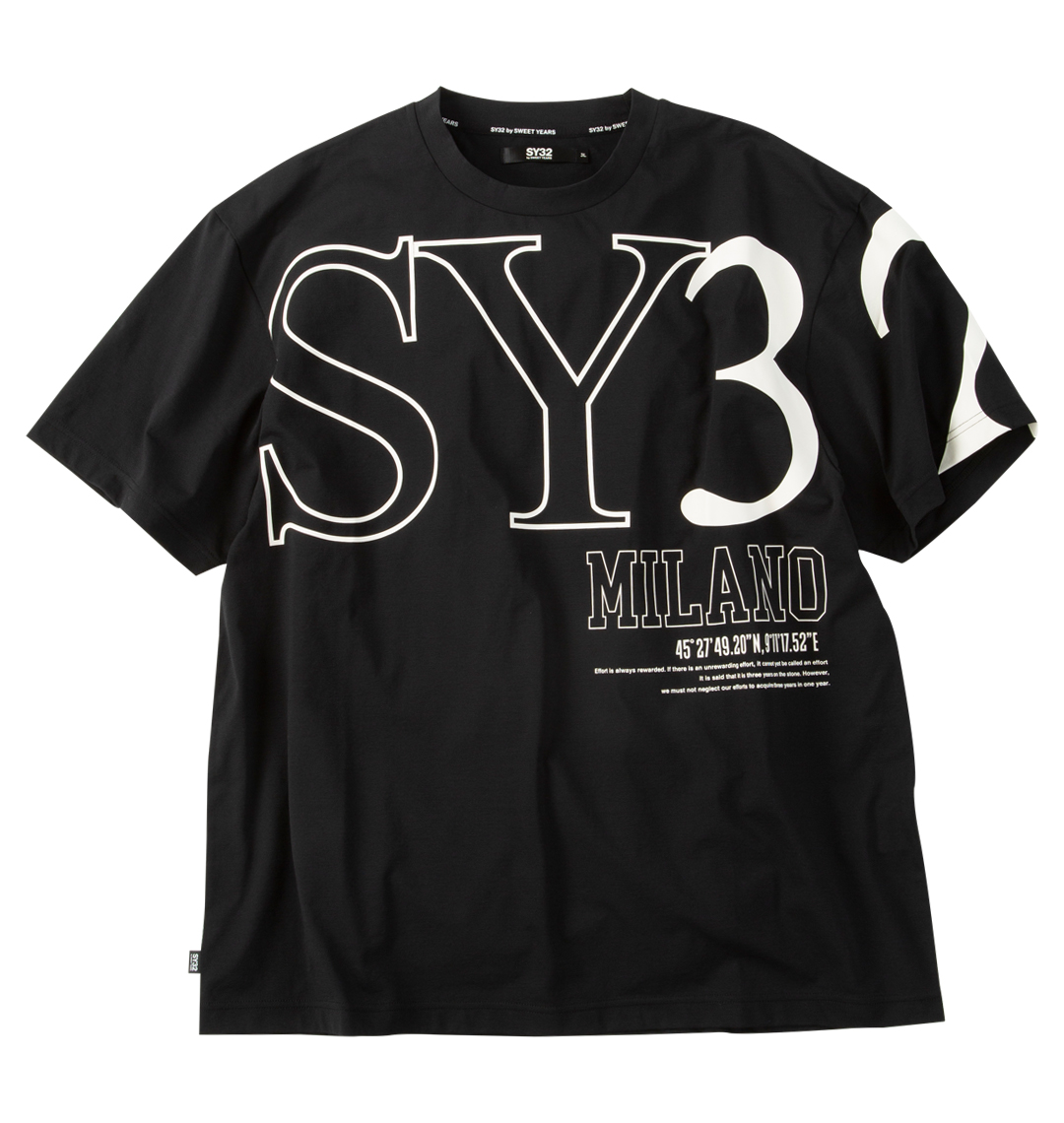 大きいサイズ ビッグロゴ半袖Tシャツ | SY32 by SWEET YEARS (エスワイ 