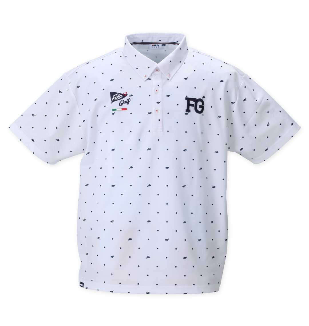 ドットプリント半袖シャツ | FILA GOLF (フィラゴルフ) | 大きいサイズのメンズ服通販 ミッド・インターナショナル |  商品番号1278-2500