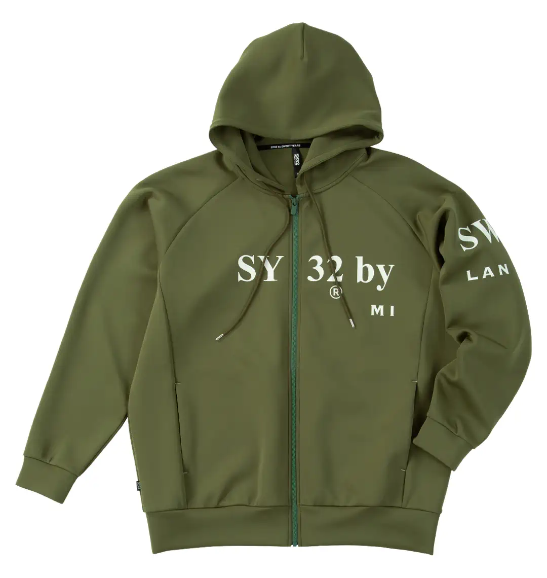 大きいサイズ ダンボールニットフルジップパーカー | SY32 by