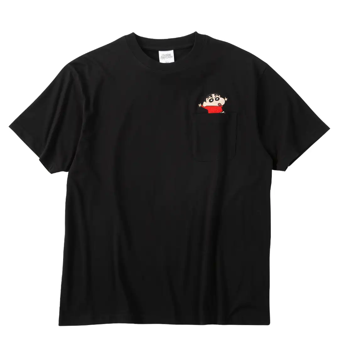 大きいサイズ 天竺ポケット付半袖Tシャツ | クレヨンしんちゃん