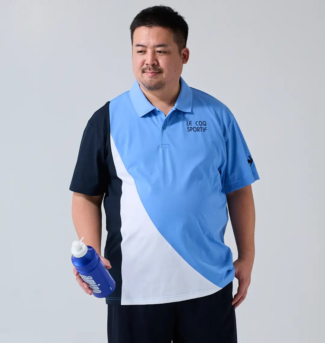 大きいサイズ ヘランカサンスクリーン半袖襟付シャツ | LE COQ SPORTIF