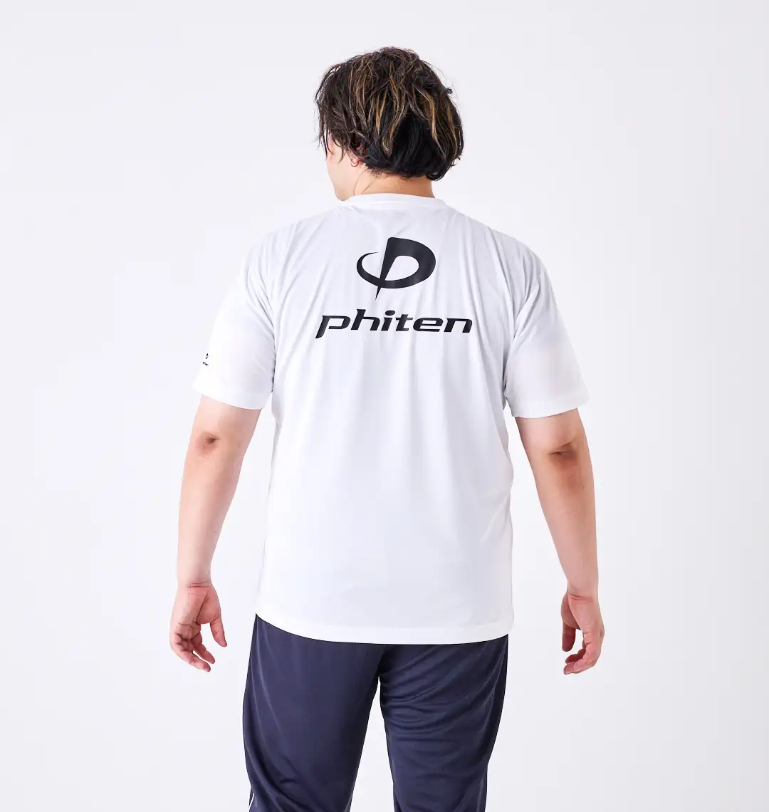 大きいサイズ RAKUシャツロゴ入り半袖Tシャツ | Phiten (ファイテン