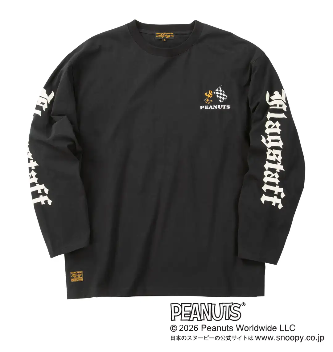 大きいサイズ スヌーピーコラボ長袖Tシャツ | FLAGSTAFF×PEANUTS