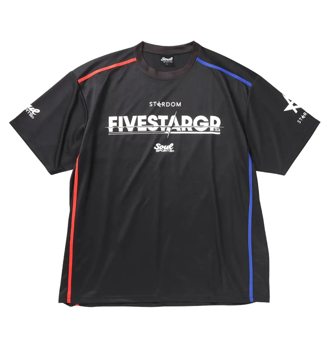 大きいサイズ 5STAR-GP2026大会半袖Tシャツ | STARDOM×SOUL SPORTS