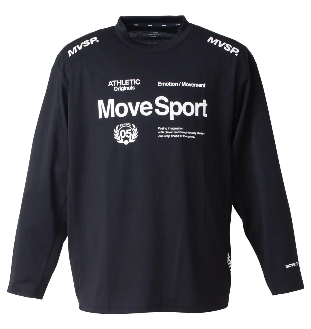 大きいサイズ ドライメッシュオーセンティックロゴ長袖Tシャツ