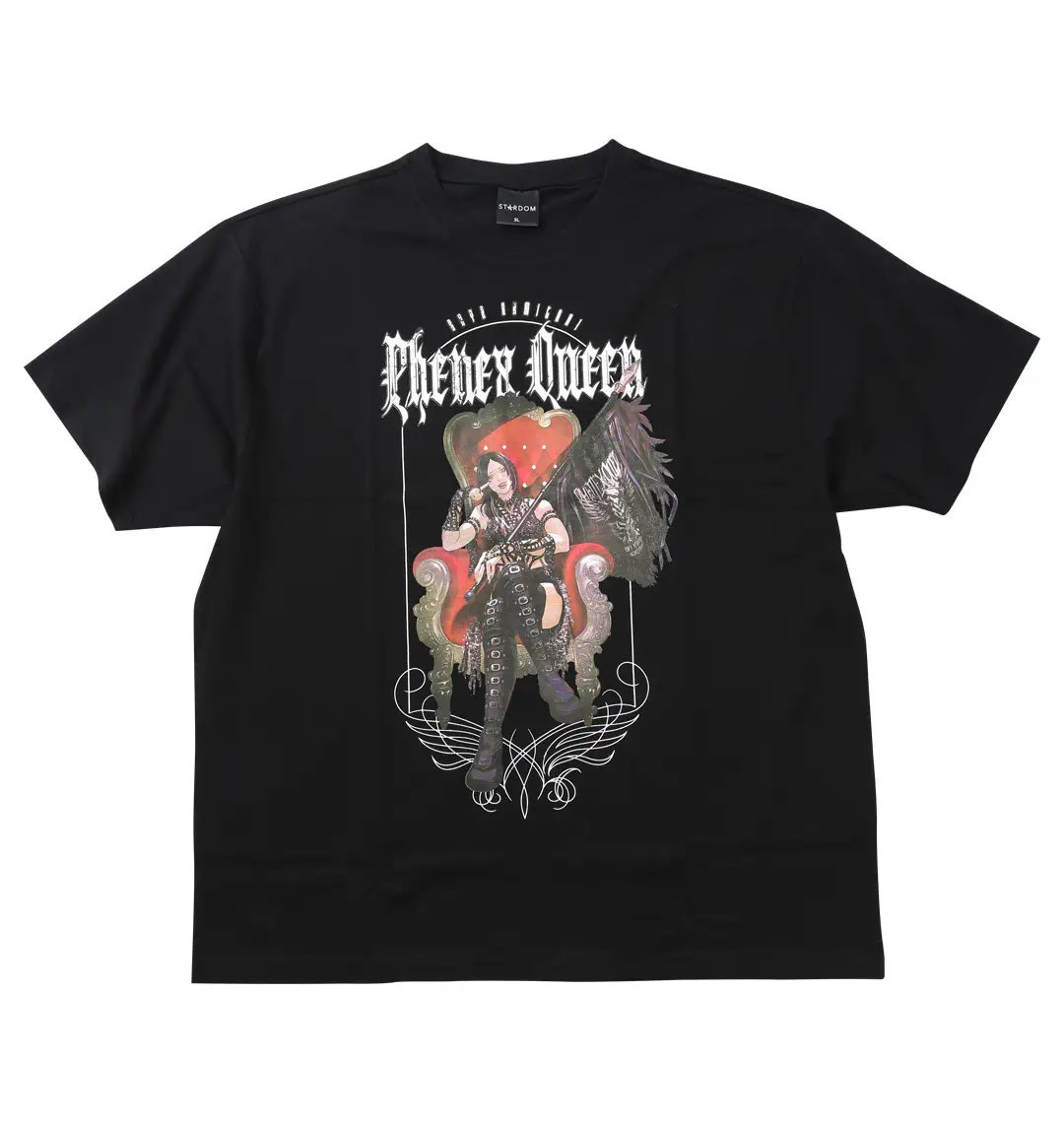 STARDOM / スターダム　上谷 沙弥　Phenex Queen　Tシャツ 大きいサイズ 上谷沙弥しもべたちよ跪け半袖Tシャツ | STARDOM (スター