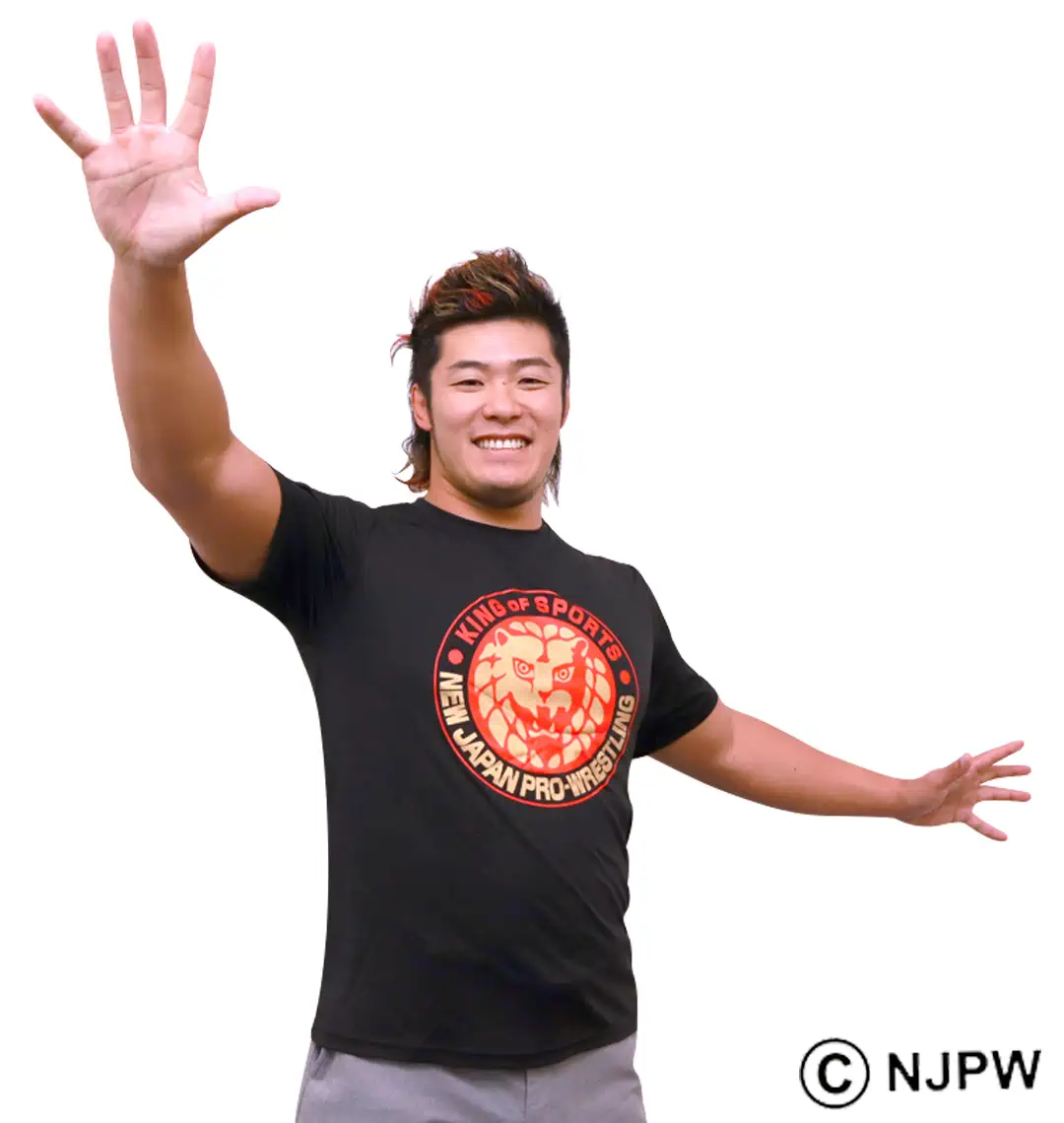 大きいサイズ ライオンマークドライ半袖Tシャツ(2025・ブラック×レッド