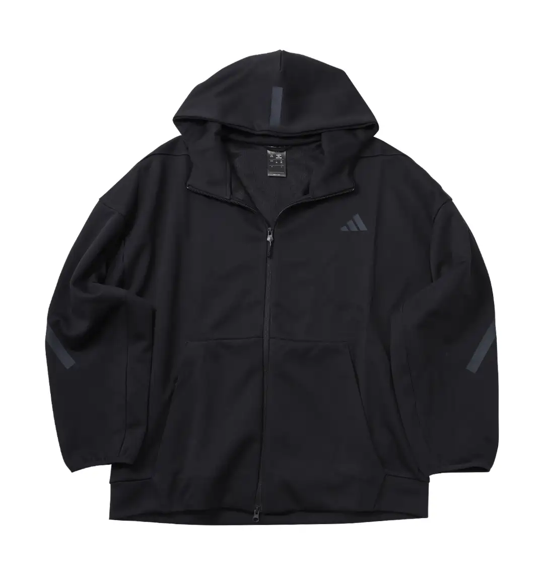 大きいサイズ ZNEフルジップフーディ | adidas (アディダス) | 大きい