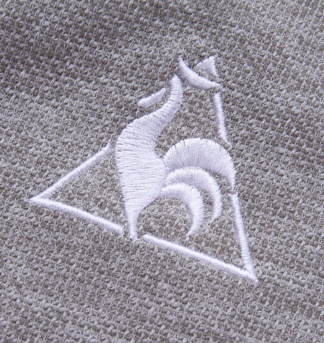 大きいサイズ メンズ LE COQ SPORTIF (ルコックスポルティフ) 3Dメッシュ鹿の子半袖ポロシャツ 刺繡