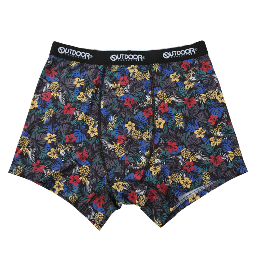 大きいサイズ メンズ OUTDOOR PRODUCTS (アウトドア プロダクツ) ポリエステルベア天アロハ柄ボクサーパンツ