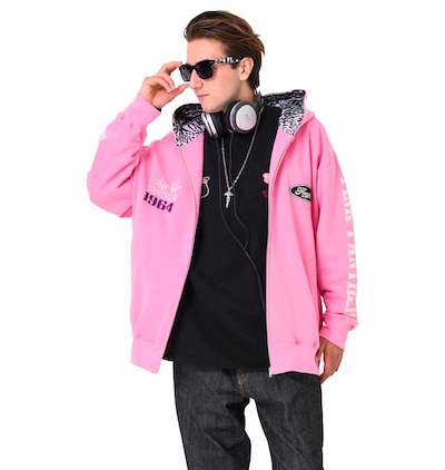 商品レビュー Pink Panther Flagstaff ピンクパンサーフルジップパーカー 商品番号 1178 9681 大きいサイズのメンズ服通販 ミッド インターナショナル