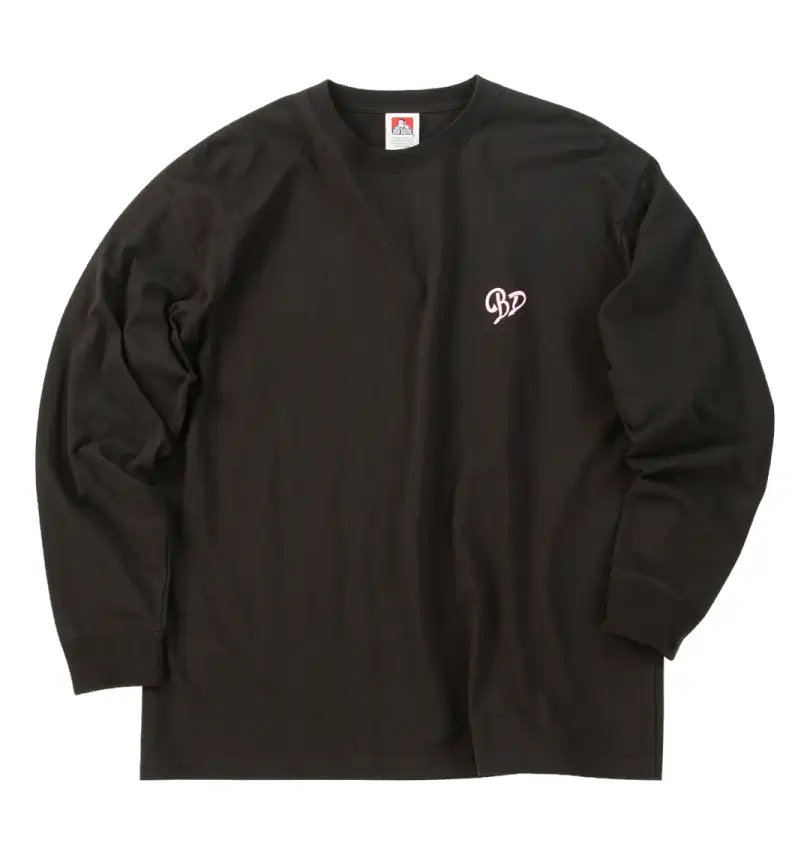 大きいサイズ ハートスクリプトロゴ長袖Tシャツ | BEN DAVIS (ベン