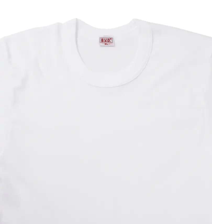 大きいサイズ 丸首半袖Tシャツ | B.V.D. (ビーブイディー) | 大きい