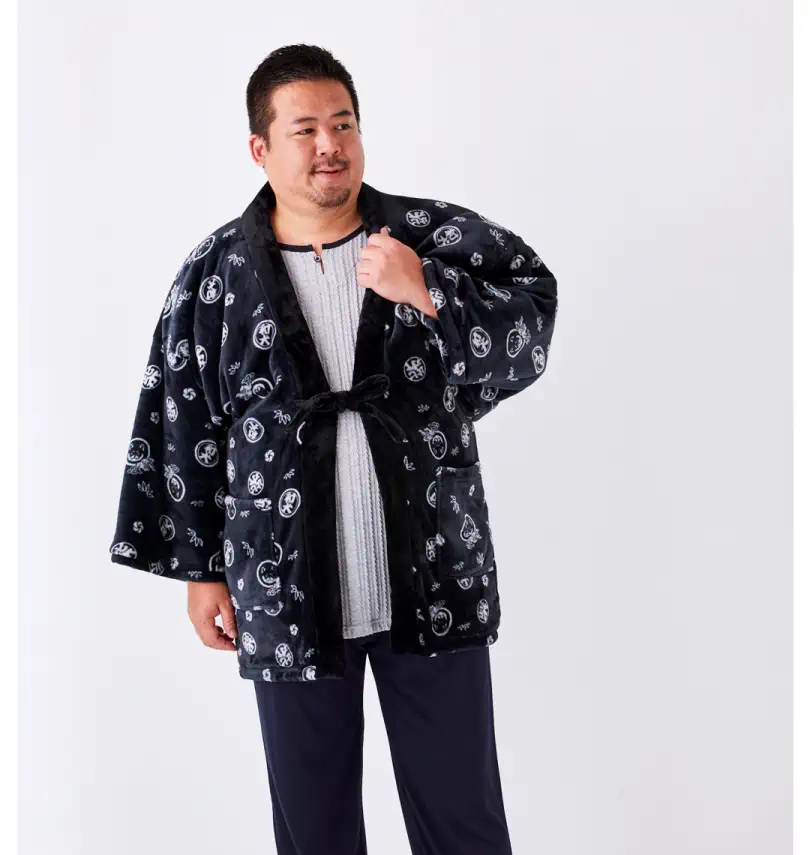 大きいサイズ ふわもこ半纏 | 黒柴印和んこ堂 (クロシバジルシワン