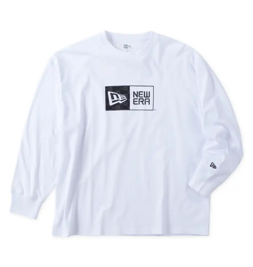 大きいサイズ ボックスロゴ長袖Tシャツ | NEW ERA (ニューエラ 