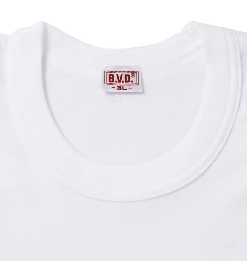 大きいサイズ 丸首半袖Tシャツ | B.V.D. (ビーブイディー) | 大きい