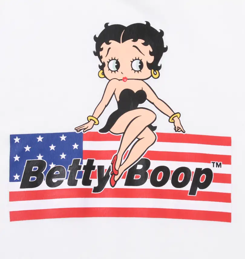 大きいサイズ 裏毛プリントプルパーカー Betty Boop ベティ ブープ 大きいサイズのメンズ服通販ミッド 1178 9651