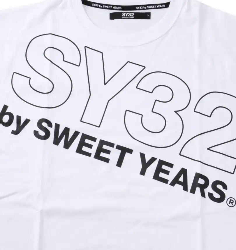 大きいサイズ スラッシュビッグロゴ半袖Tシャツ | SY32 by SWEET YEARS