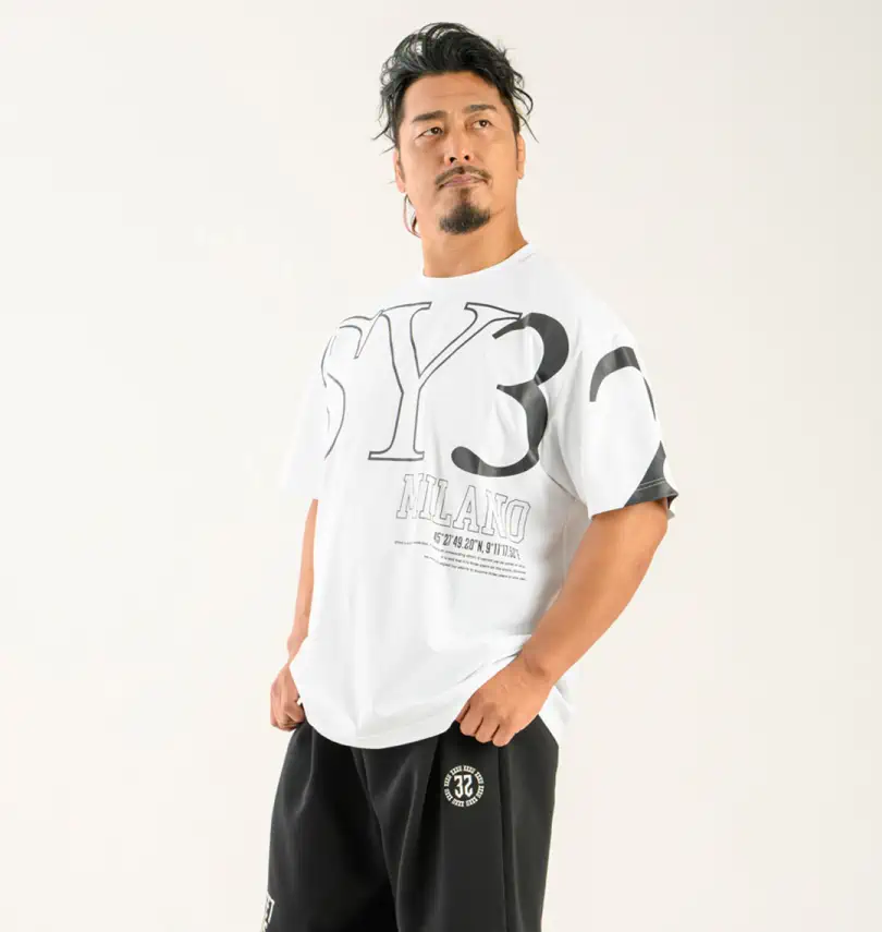 大きいサイズ ビッグロゴ半袖Tシャツ | SY32 by SWEET YEARS (エスワイ
