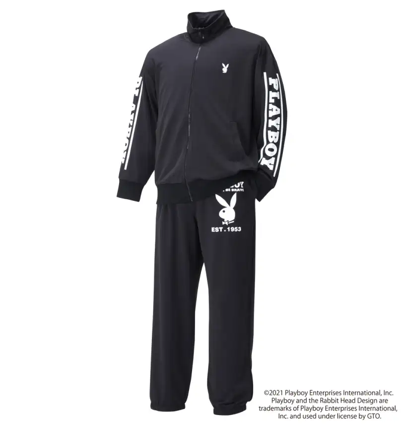 刺繍 プリントジャージセット Playboy プレイボーイ 大きいサイズのメンズ服通販 ミッド インターナショナル 商品番号1278 1337