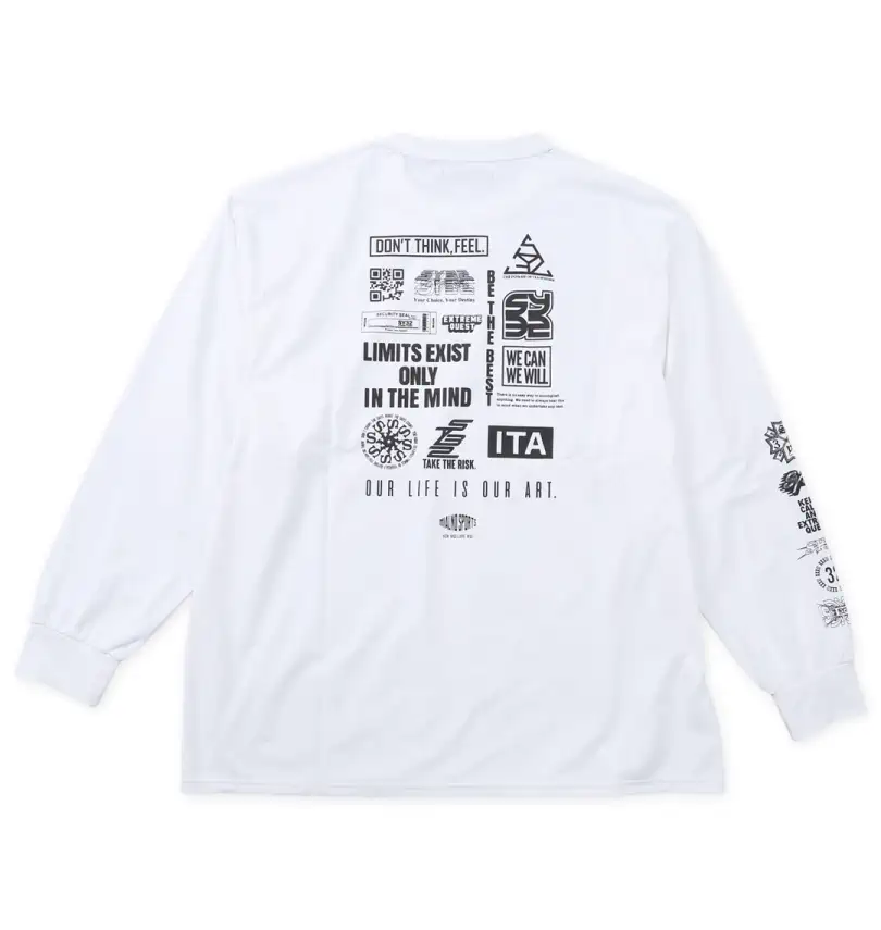 大きいサイズ マルチロゴ長袖Tシャツ | SY32 by SWEET YEARS (エスワイ