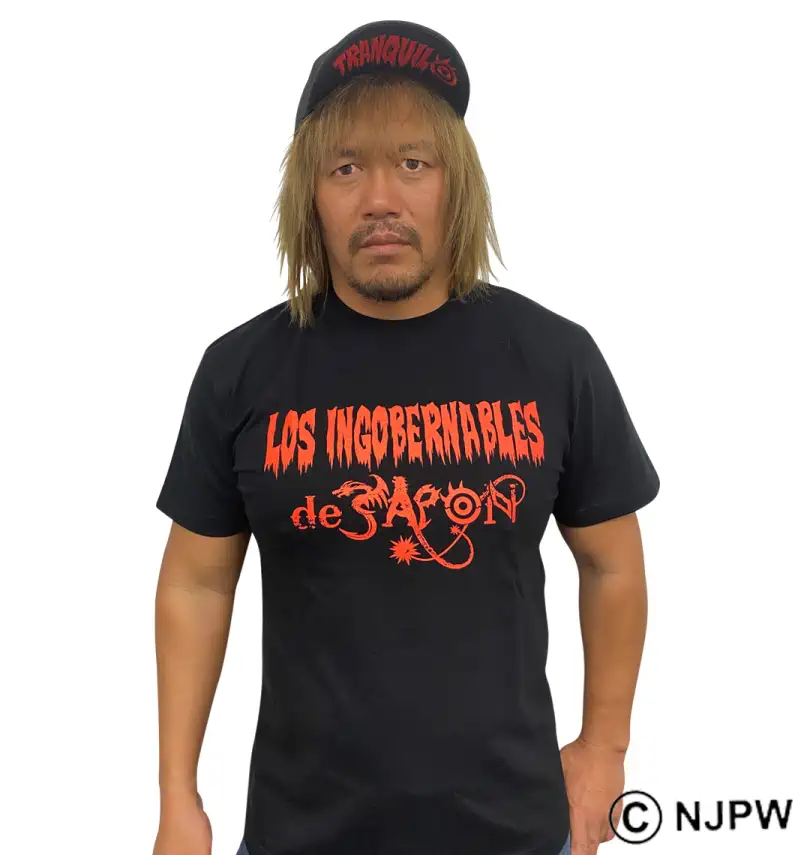 大きいサイズ L・I・J半袖Tシャツ(ブラック×レッド) | 新日本プロレス