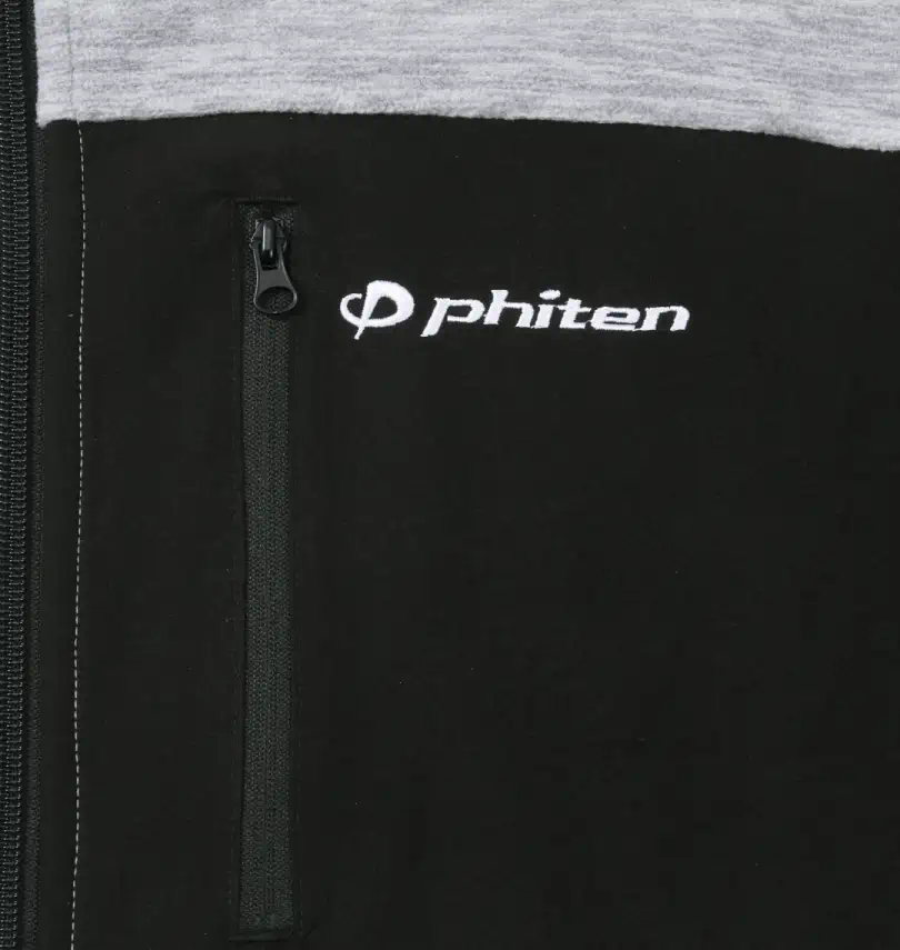 大きいサイズ 流し杢フリースジャケット | Phiten (ファイテン 