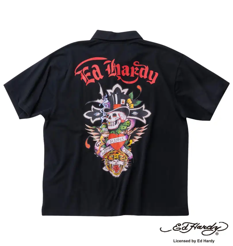 大きいサイズ 半袖ポロシャツ | Ed Hardy (エドハーディ) | 大きい