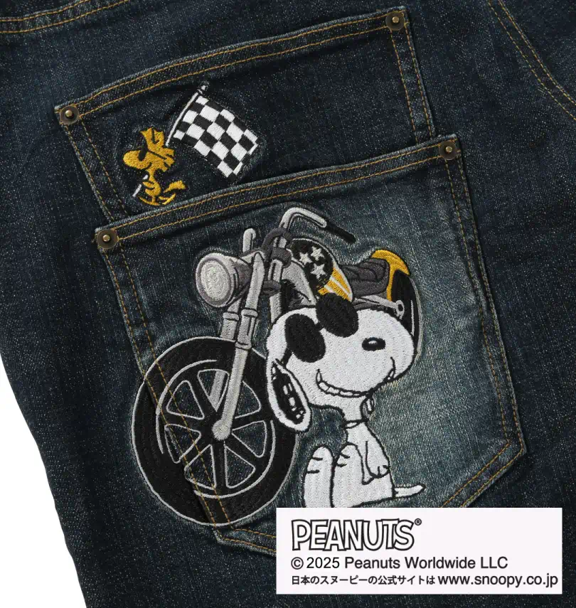 大きいサイズ スヌーピーコラボデニムパンツ | FLAGSTAFF×PEANUTS 