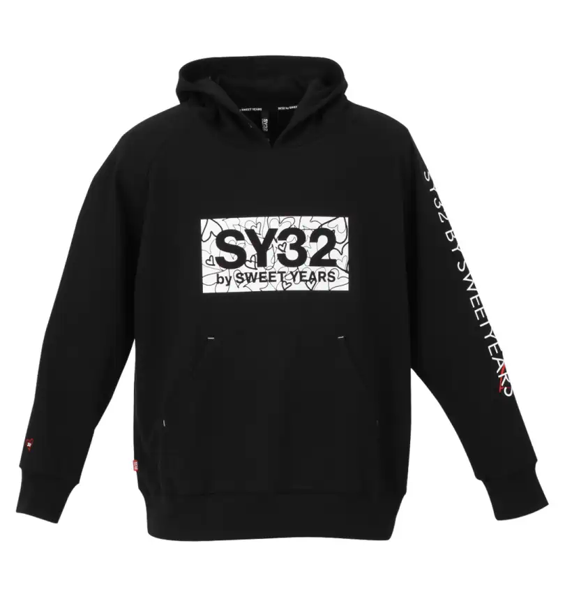 大きいサイズ ハートボックスロゴプルパーカー | SY32 by SWEET YEARS