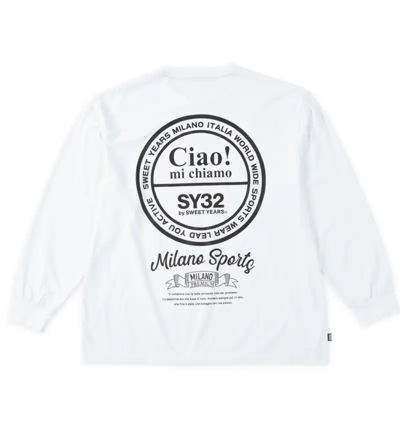 大きいサイズ サークルロゴ長袖Tシャツ | SY32 by SWEET YEARS