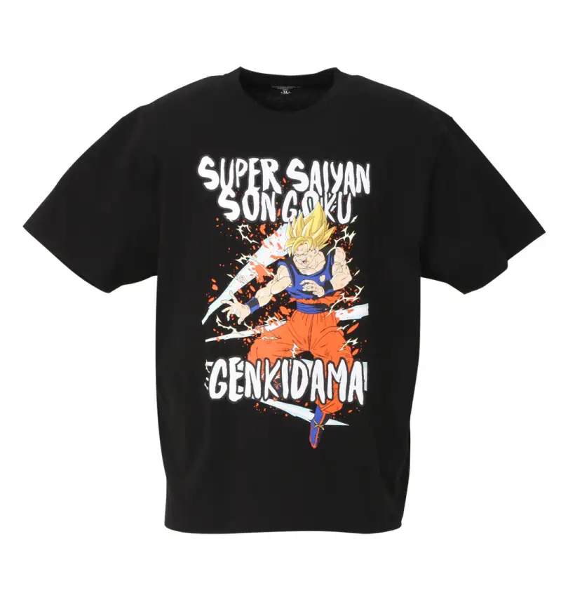 大きいサイズ 超サイヤ人孫悟空元気玉半袖Tシャツ | DRAGONBALL Z 