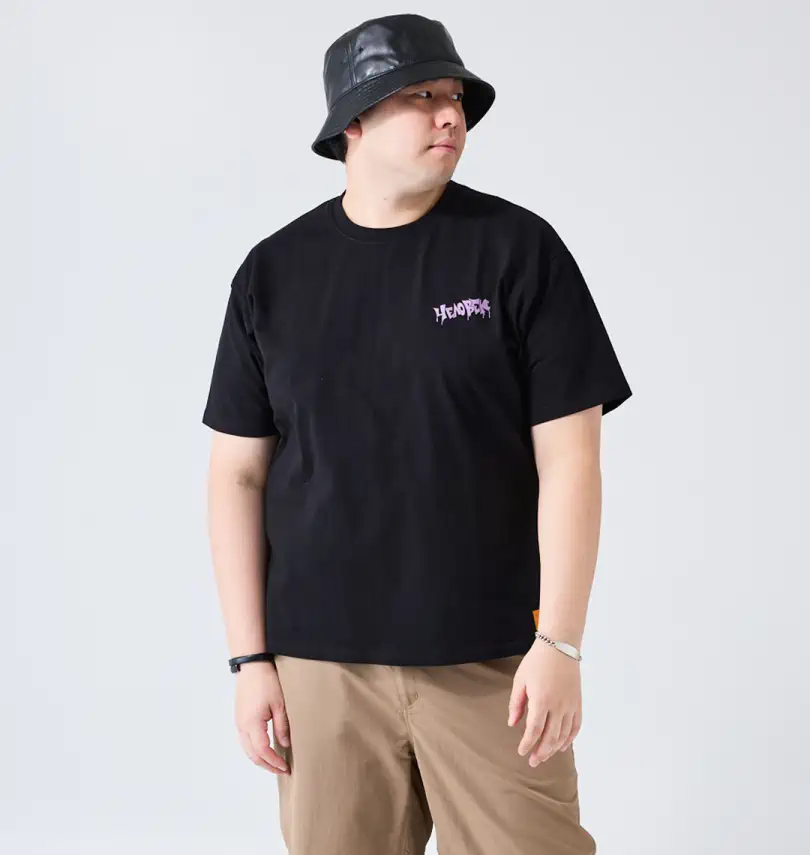 大きいサイズ スプレーボーイ柄天竺半袖Tシャツ | ATC×NEW JACK